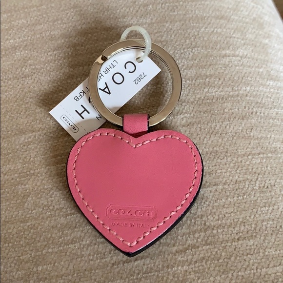 coach pink heart slides